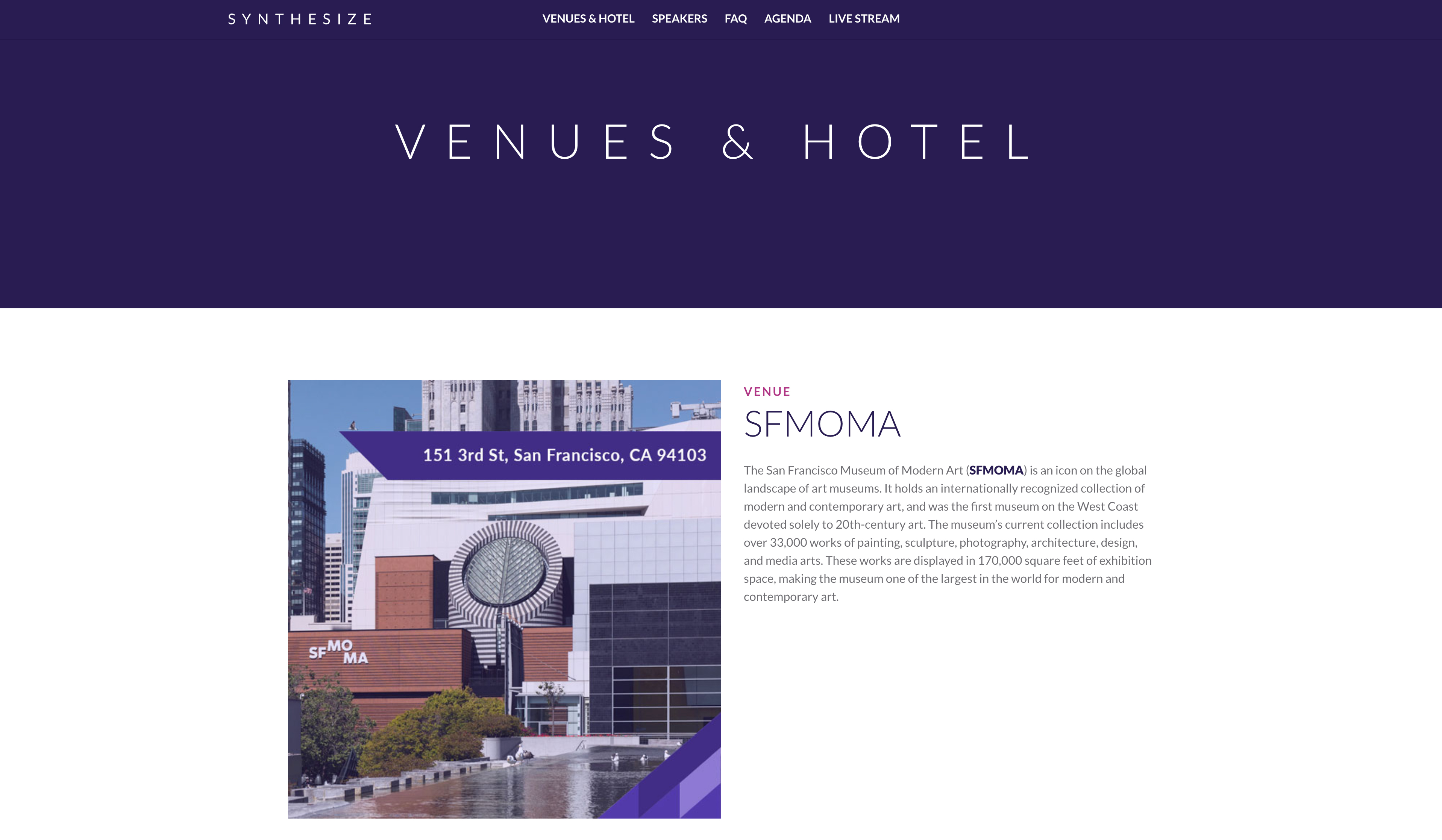 Synthesize User Conference Website and Branding image 1